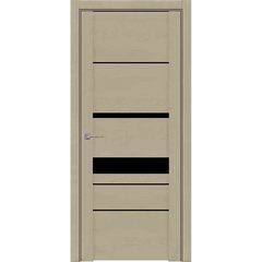 Купить Межкомнатная дверь экошпон Soft Touch 30023 софт кремовый остеклённая