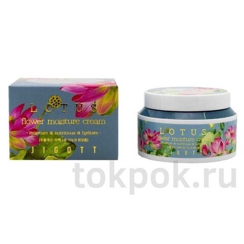 Крем для лица JIGOTT Lotus Flower Moisture Cream, 100 мл