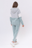 Утепленный спортивный костюм для беременных и кормящих 11955 мятно-сер.голуб