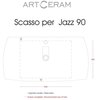 ArtCeram Jazz JZL001 01 00 Раковина, Artceram, Jazz, ширина, мм-915, глубина, мм-480, высота, мм-175, тип установки-с консолью, отверстия для смесителя-1 сквозное, 2 промаркированных, перелив-есть, без декора, материал-керамика, крепления в комплекте