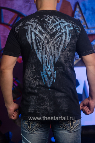 Affliction | Футболка мужская Weave Tee A563 спина