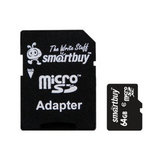 Карта памяти Micro-SD 64 GB Smart Buy Class 10 с адаптером