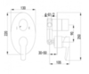 Lemark Atlantiss LM3227C Смеситель для душа Хром