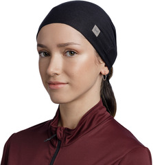 Повязка на голову спортивная Buff Headband CoolNet Solid Black - 2