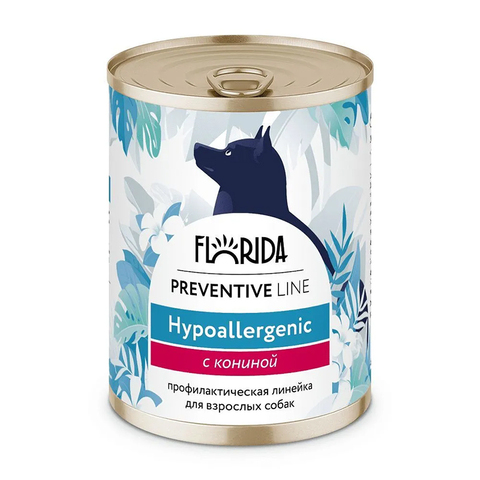 Влажный корм Florida Preventive Line Hypoallergenic для собак с пищевой аллергией, с индейкой, 340 г