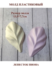 Молд пластиковый С-22 лепесток пиона