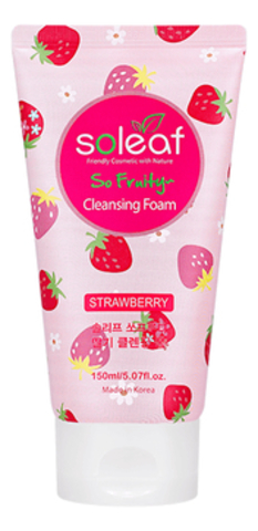 Очищающая пенка для лица с экстрактом клубники So Fruity Strawberry Cleansing Foam