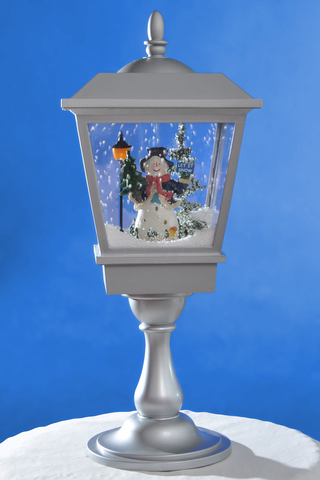 Новогоднее украшение Снежный фонарь BigSanta Gray