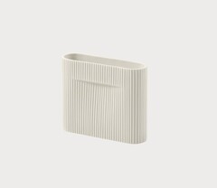 Ваза MUUTO коллекция Ridge white 20х6х16,5