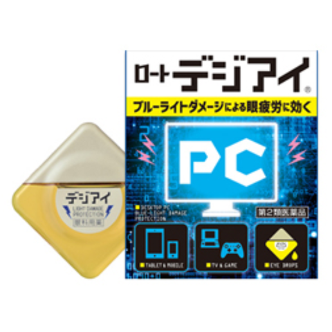 Японские капли для глаз при работе за компьютером, индекс 2 Rohto Desktop PC, 12 мл