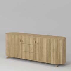 Комод 2 двери 3 ящика Эклипс (натуральный дуб), 195x76x46 см