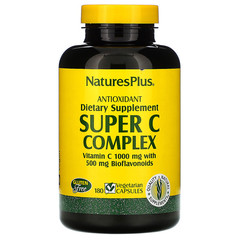 Nature's Plus, Суперкомлекс витаминов С, 180 растительных капсул