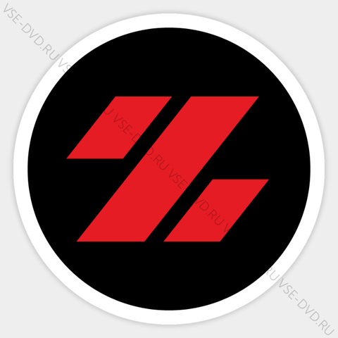 Наклейка «Z» (красная в черном кругу)