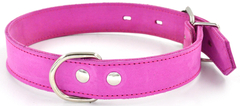 ЗооЭкспресс ошейник Color Line 2сл 14 мм нубук розовый ОШ 27-36 см