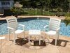 Столик пластиковый журнальный Siesta Contract Ocean Side Table, белый
