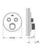 GROHE 29507KF0 Grohtherm SmartControl Термостат для встраиваемого монтажа на 2 выхода, фантомный чёрный