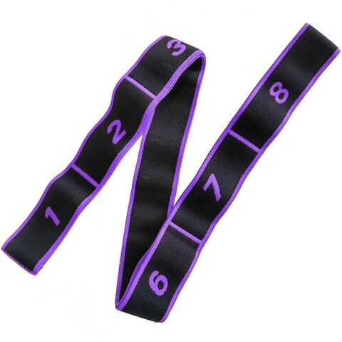 Эспандер-лента эластичная 90 х 4 см, цвет фиолетовый