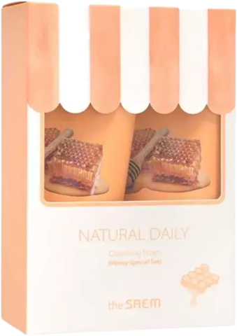 The Saem Natural Daily Cleansing Foam Honey Special Set 2 Набор пенок с экстрактом мёда