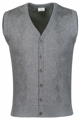 Серый жилет на пуговицах STENSER 116-176