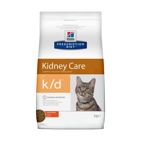 Hill's PD k/d Kidney Care кошки лечение почек курица сухой (5 кг)