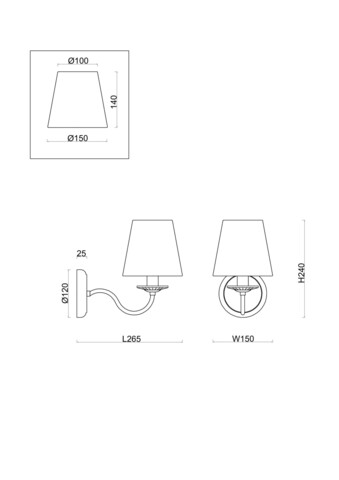 Настенный светильник Freya Osborn FR2027WL-01N