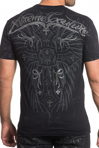 Xtreme Couture | Футболка мужская FREE REIGN Silver Foil X1526 от Affliction спина