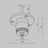 Комплектующие для систем освещения с токоведущими элементами Maytoni Accessories for system shelf CA022BO-P-B