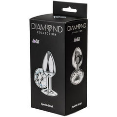 Анальная пробка Lola Toys Diamond Sparkle Small, серебро, коробка