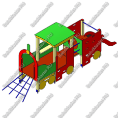 Детский паравозик с прицепом «Весёлый Путешественник»