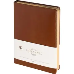 Ежедневник датированный 2026 IF 14х20см 176л, тверд Britannia I1710/brown