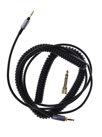 Витой провод для наушников 3.5 на 3.5 (переходник на 6.3)