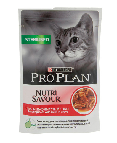 Pro Plan пауч для стерилизованных кошек (в соусе с говядиной) 85 г