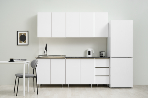 Кухня Челси 2,0м Белый глянец холодный/Белый (Кастилло)