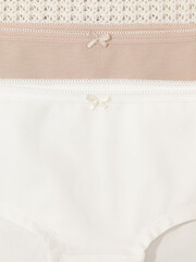 набор трусы/ уп  для девочки  К 1964-2уп/нюдовый беж,сахар