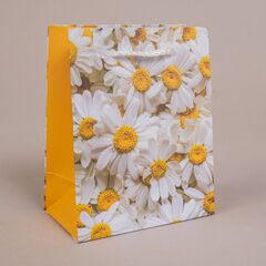 Пакет подарочный XS вертикальный, Цветы, 12*15*6 см (Д*В*Ш)