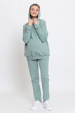 Утепленный спортивный костюм для беременных и кормящих 11998 мятный
