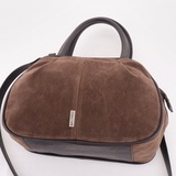 Сумка Саломея 479 эко-замша шоколад