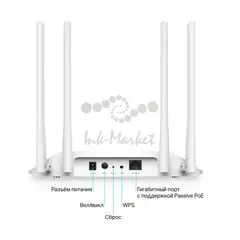 Точка доступа TP-Link TL-WA1801 AX1800 10/100/1000BASE-TX белый — фото 3