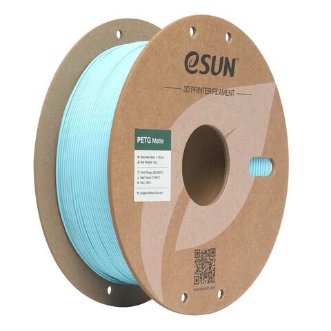 Пластик для 3D-печати eSUN PETG-Matte, 1,75 мм, 1 кг, светло-голубой, PETG-MT175Q-U1Y1