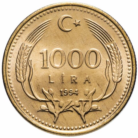 1000 лир. Турция. 1994 год. UNC