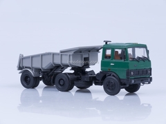 MAZ-5432 tractor green and trailer MAZ-5232V gray 1:43 AutoHistory