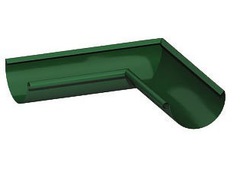 Угол желоба внешний ф125-135гр (RAL 6005-зеленый мох)