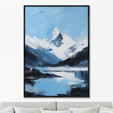 ArtNoMore - Репродукция картины на холсте Landscape collection, The peaks, No 1, 2024г.