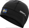 Шапка лыжная Craft Light Thermal Hat Black  Se Flag Сборной Швеции