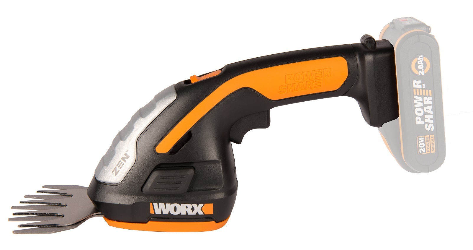 Ножницы для стрижки травы и кустарников WORX WG801E.9, 20В, без АКБ и ЗУ