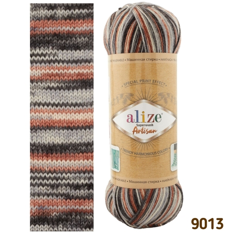 ALIZE SUPERWASH ARTISAN 9013, Мультиколор