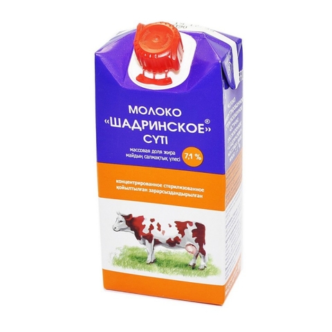 Молоко конц ШАДРИНСКОЕ 7,1 % 300 мл т/п Юнимилк РОССИЯ