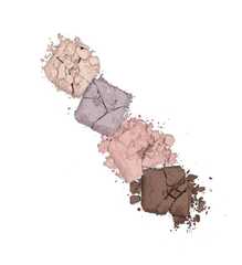 LuxVisage Тени Glam Look 4-х цветные матовые тон 4 лиловая