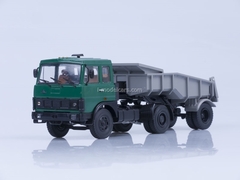 MAZ-5432 tractor green and trailer MAZ-5232V gray 1:43 AutoHistory