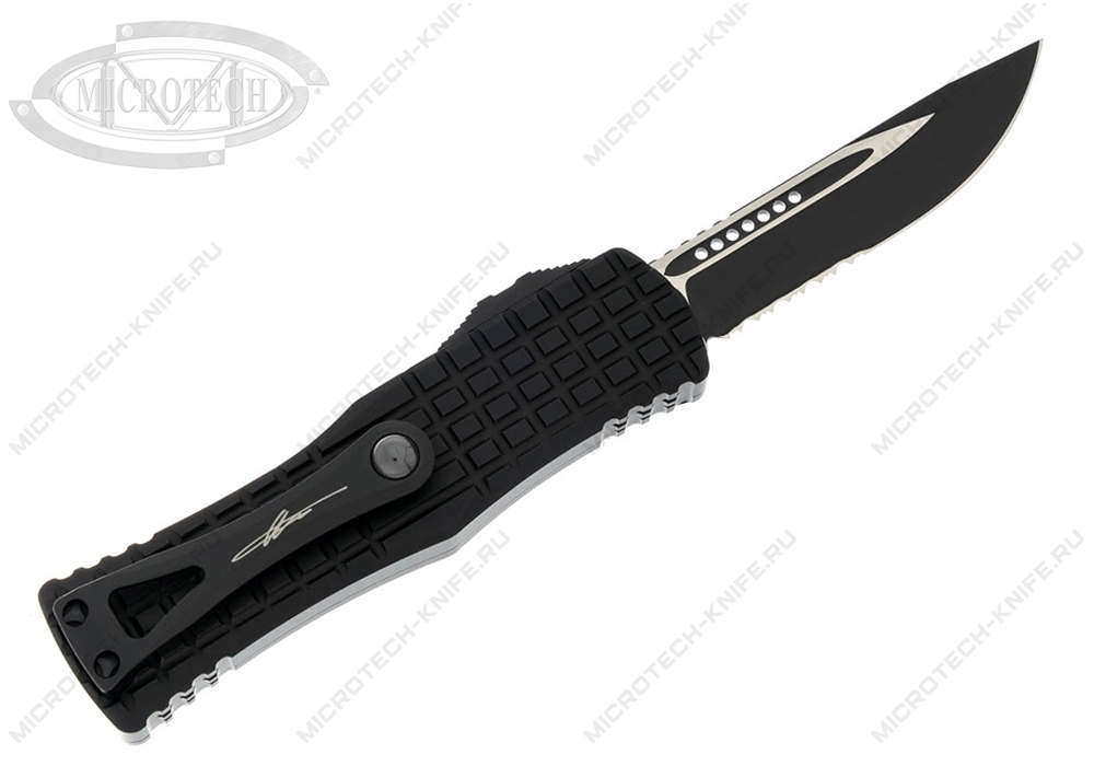 Нож Microtech 703-2TFRS Black Frag Signature - фотография 